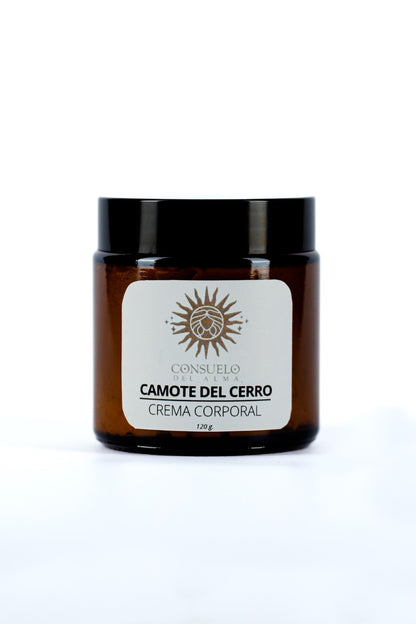 Tezzalli, camote del cerro, crema corporal, consuelo del alma